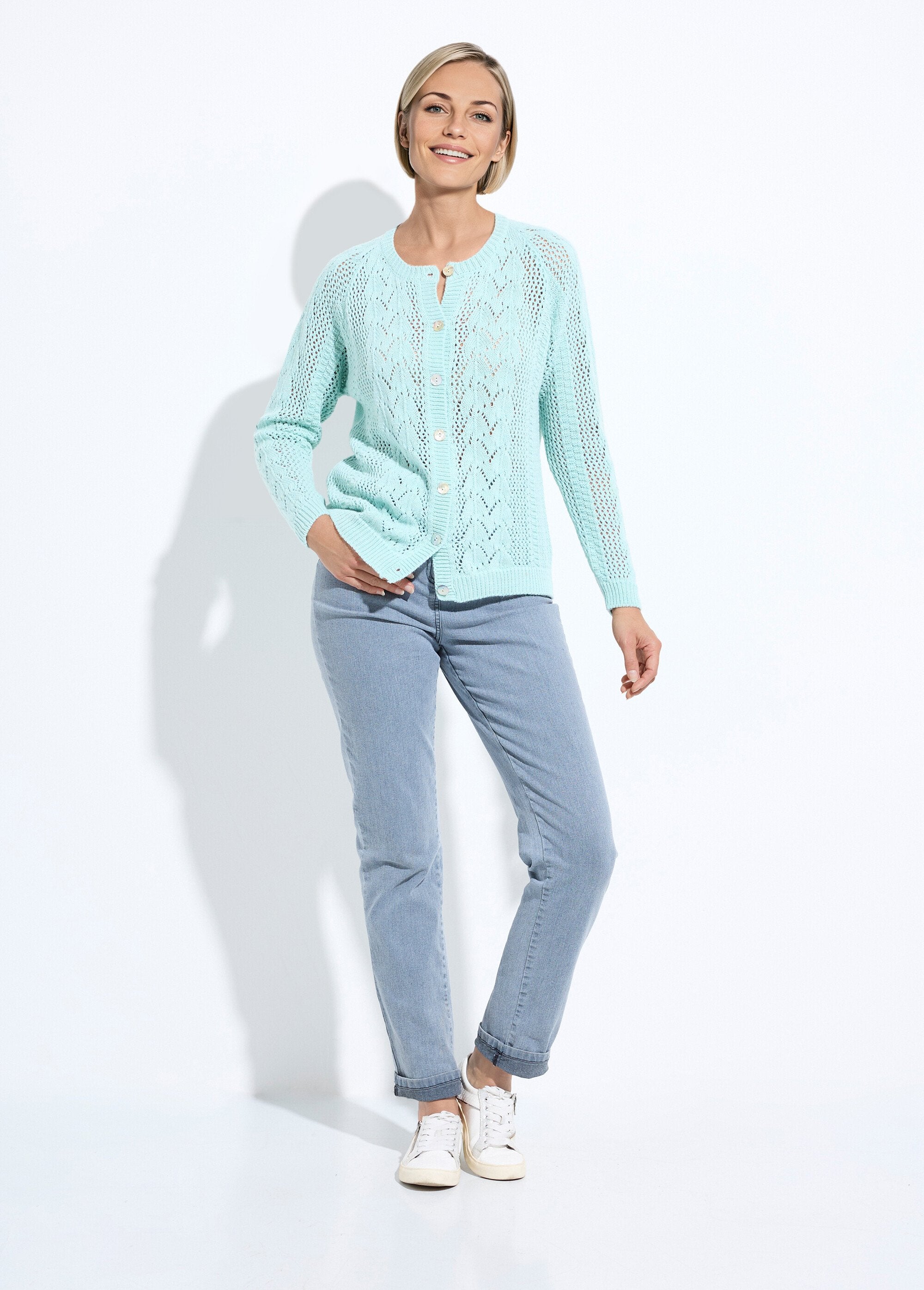 Openwork_buttoned_cardigan_with_wool_and_cashmere_Green_SF1_slim