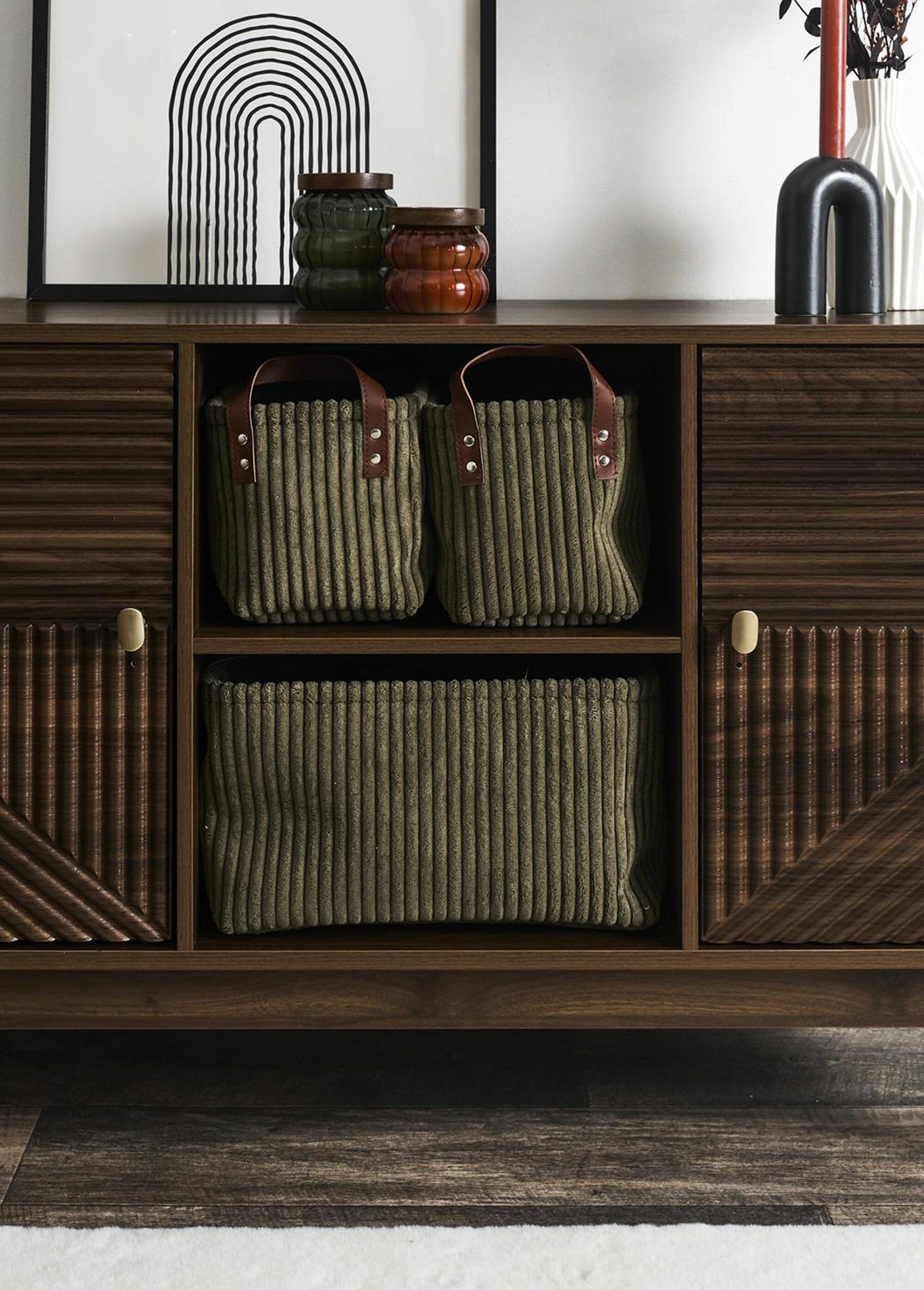 Velvet_storage_baskets_with_handles_Green_SF1_slim