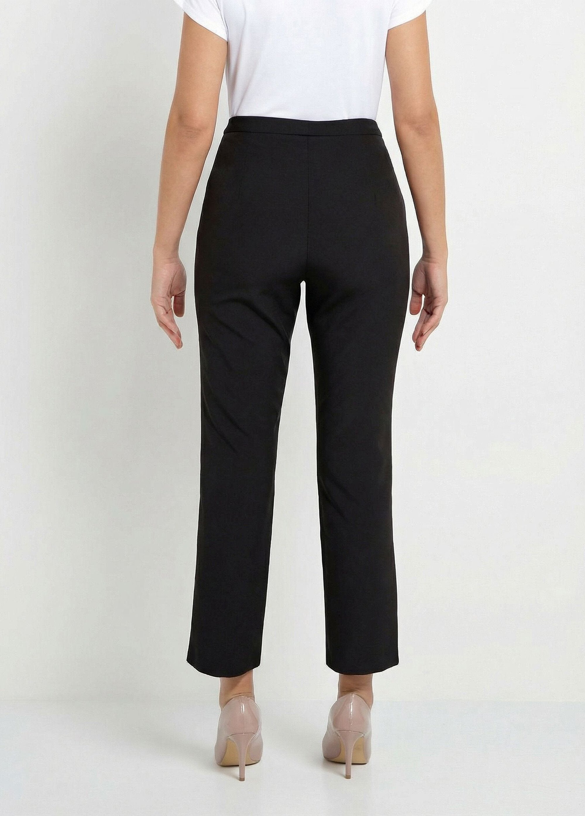 Plain_7/8_straight_wrinkle-free_trousers_Black_DO1_slim