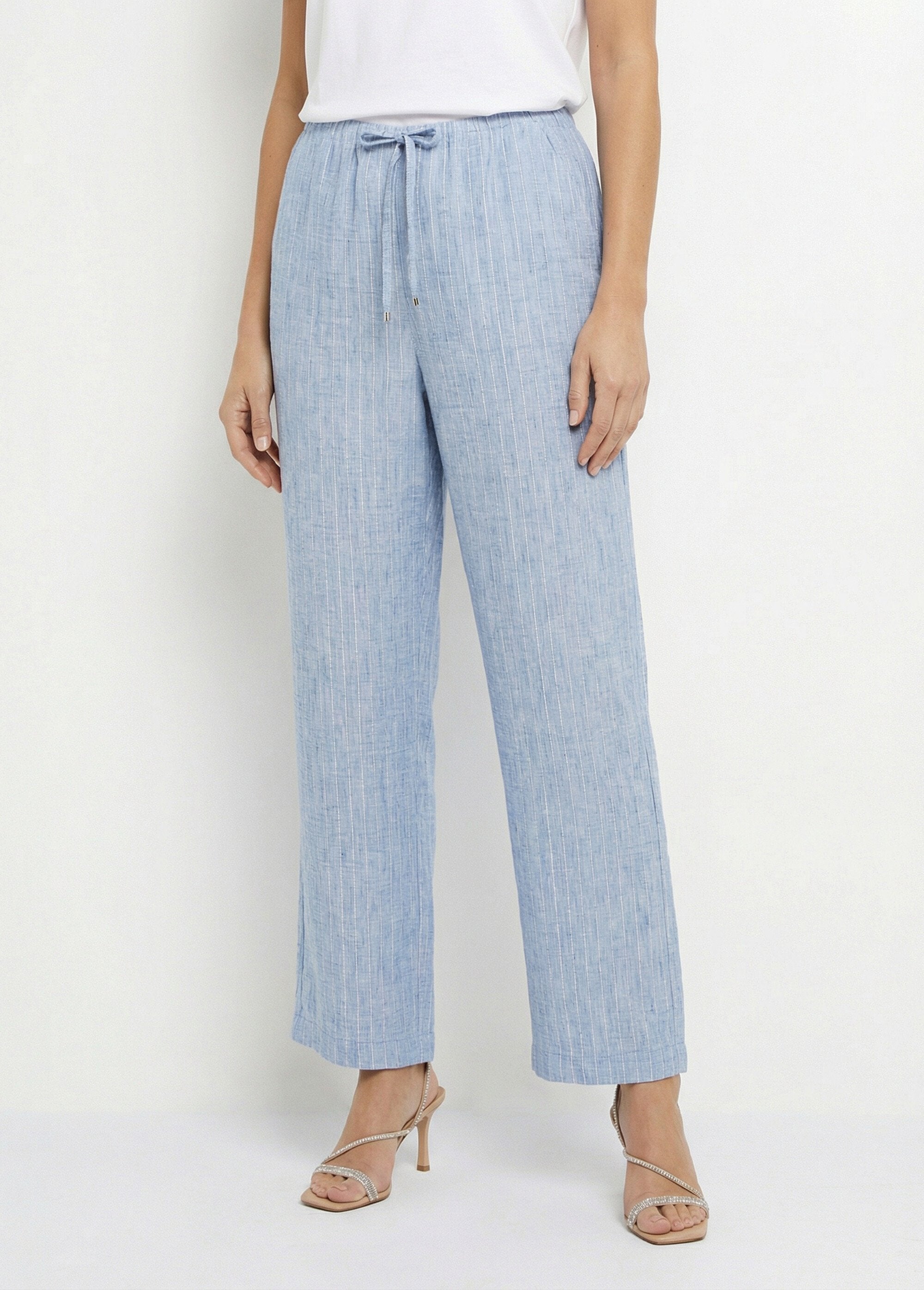 Pantalon_tailleur_rayé_aspect_irrégulier_Bleu_FA1_slim