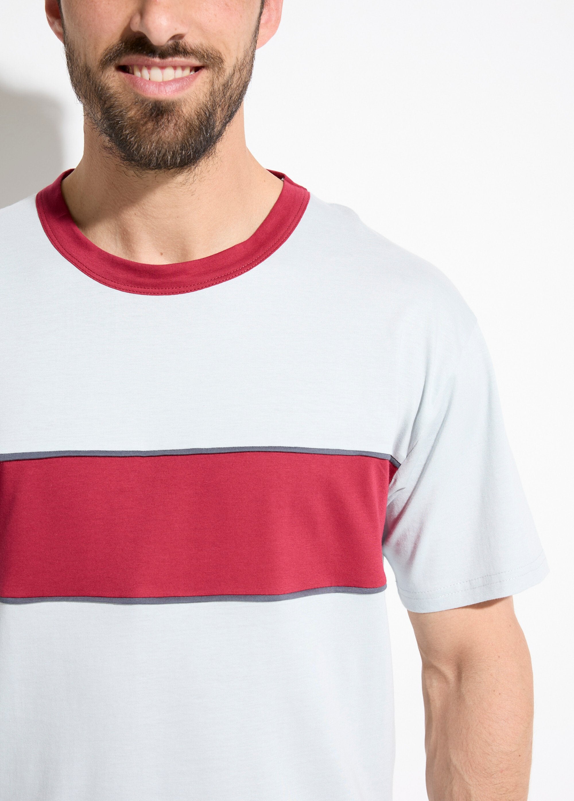 Two-tone_cotton_short_pajamas_Bordeaux_DE1_slim