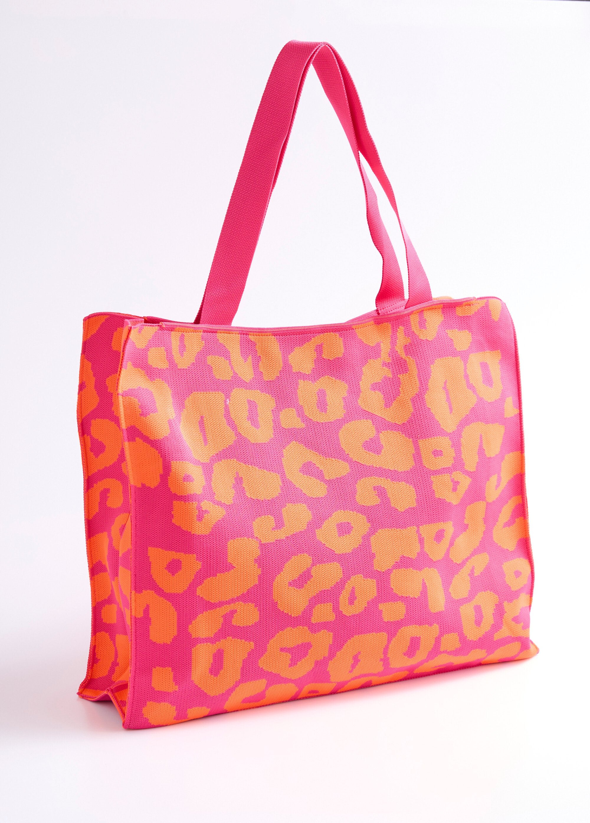 Leopard_print_mesh_tote_bag_Fuchsia_and_orange_FA1_slim