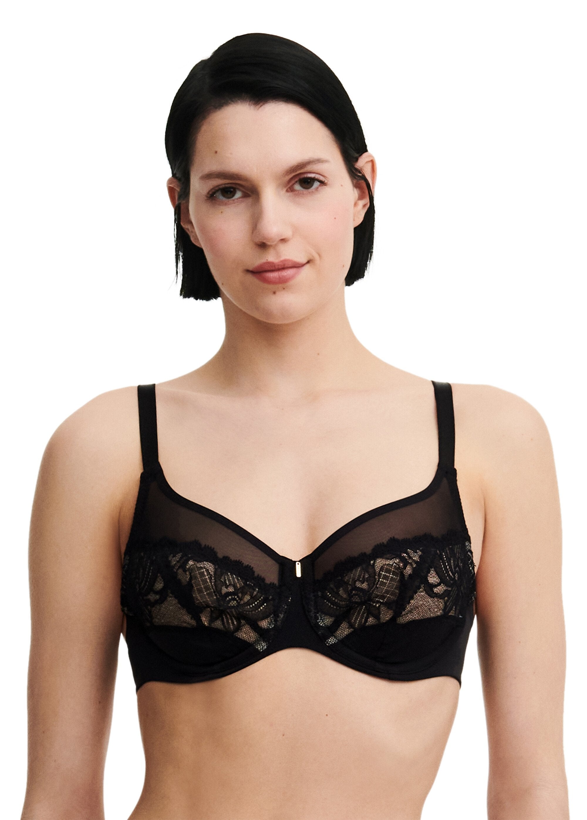 Chantelle®_-_Underwired_full_cup_bra_Black_FA1_slim