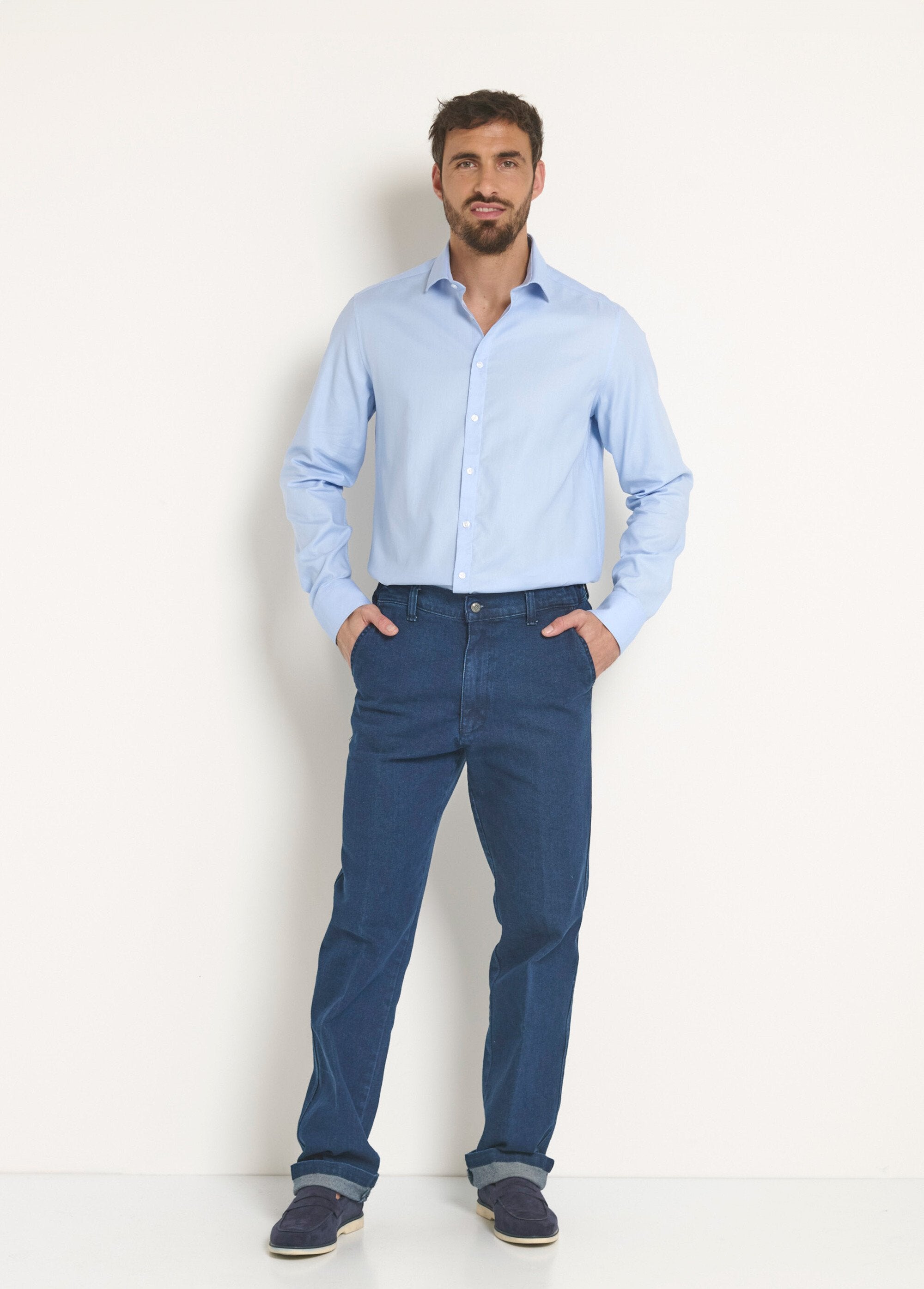 Chic_cotton_shirt_with_semi-Italian_collar_Sky_blue_SF1_slim