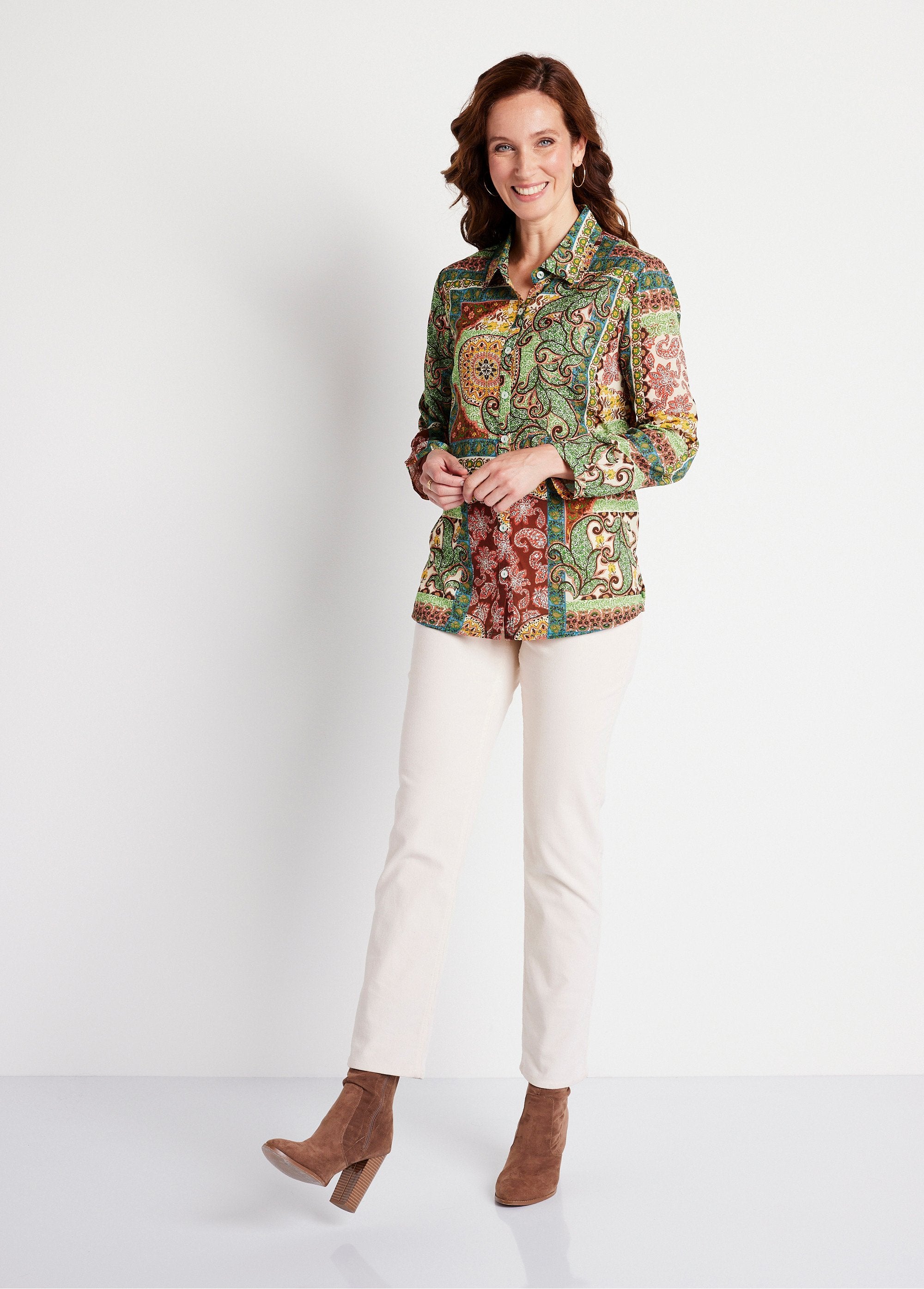 Printed_long-sleeved_blouse_Camel_print_SF1_slim