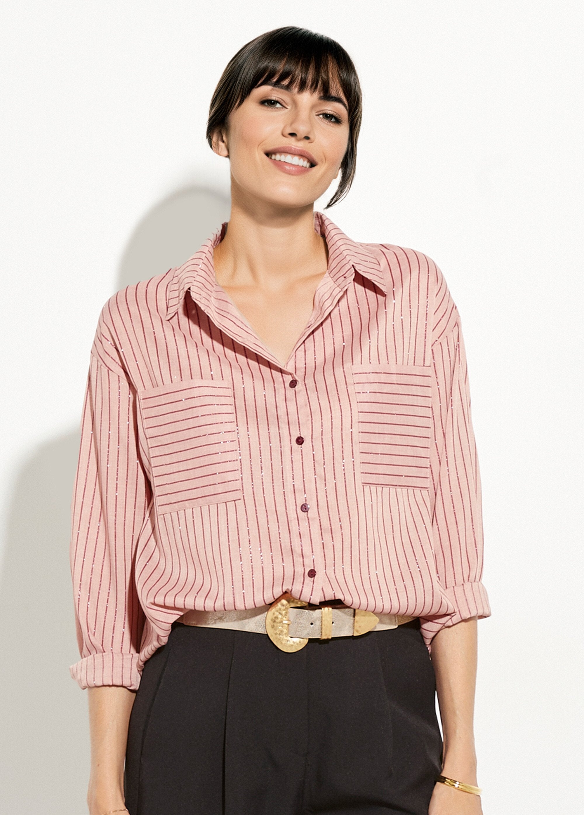 Sequined_striped_blouse,_fine_veil_Pink_and_burgundy_FA1_slim