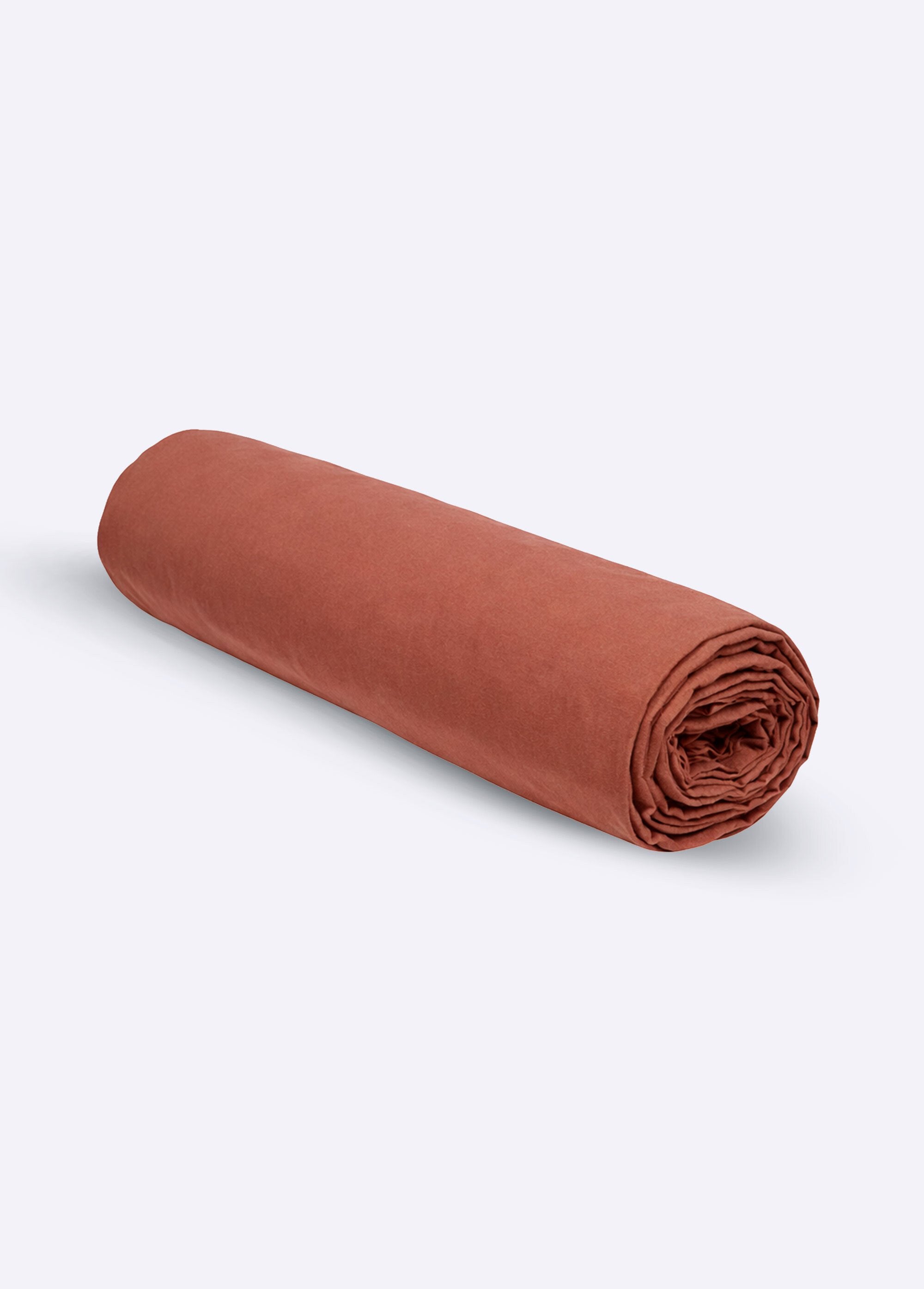 Plain_cotton_fitted_sheet_Terracotta_FA1_slim