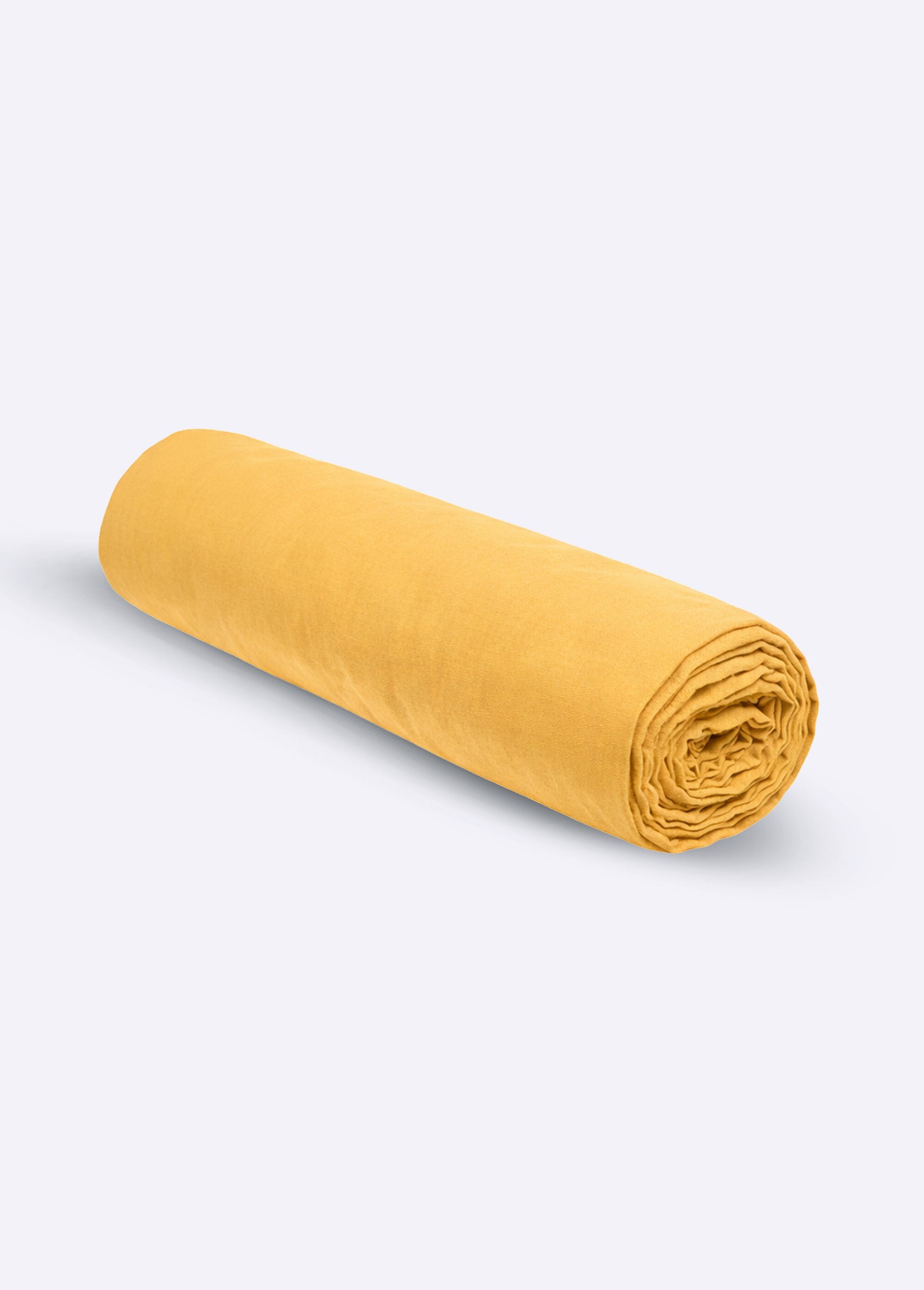 Plain_cotton_fitted_sheet_Ocher_FA1_slim