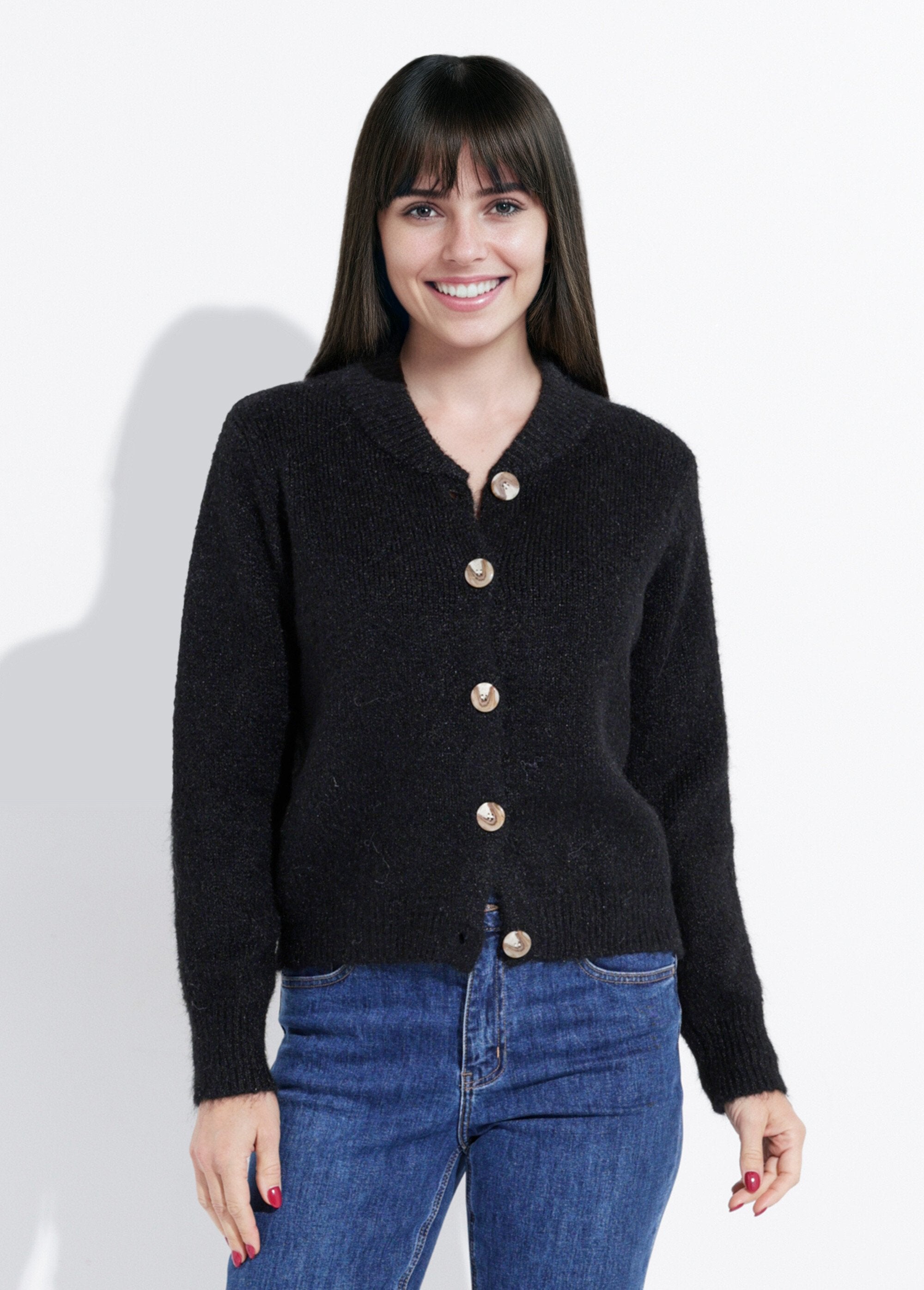 Fancy_round_neck_knitted_vest_Black_FA1_slim