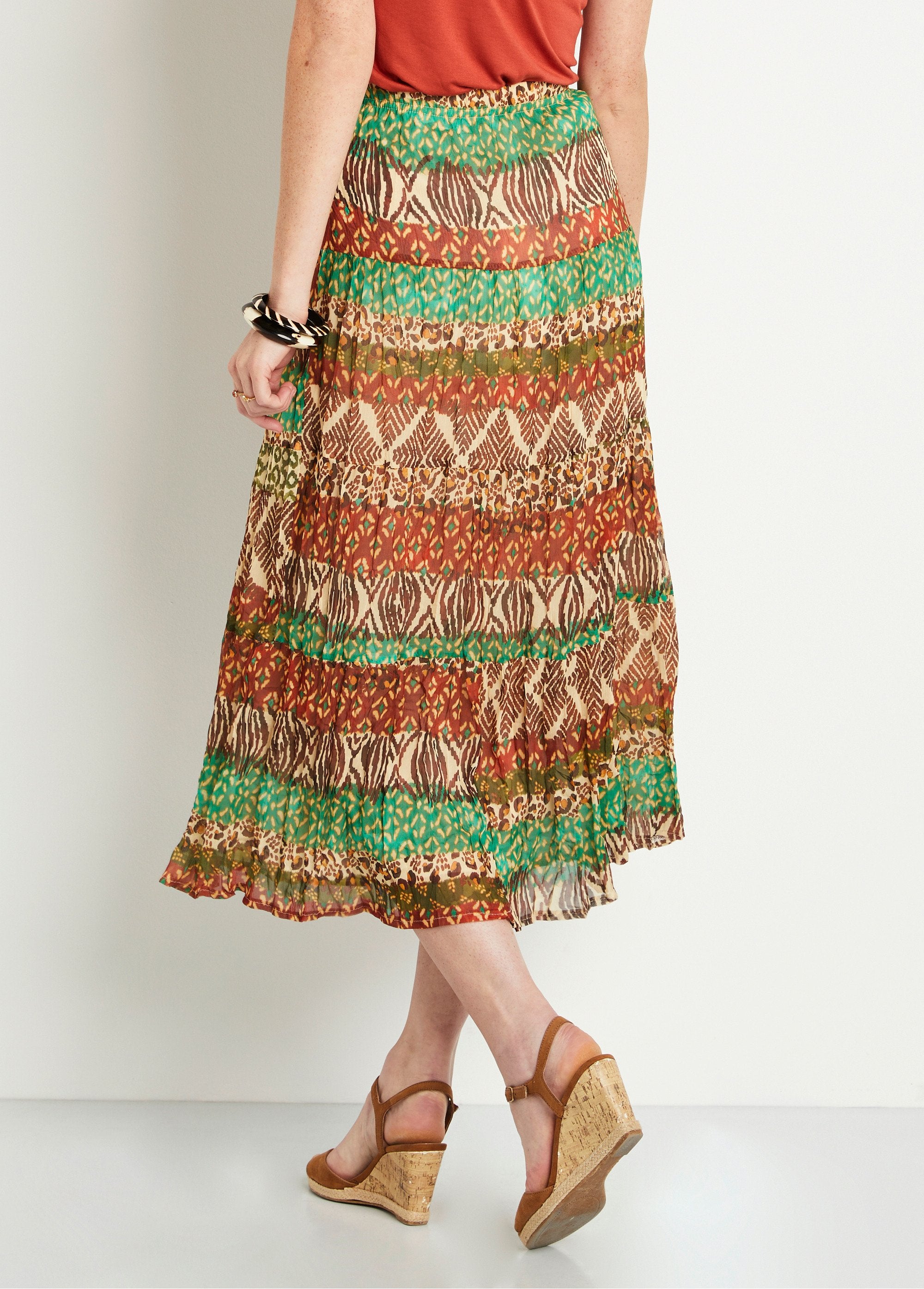 Long_flared_skirt_with_printed_veil_Brown_and_green_DO1_slim