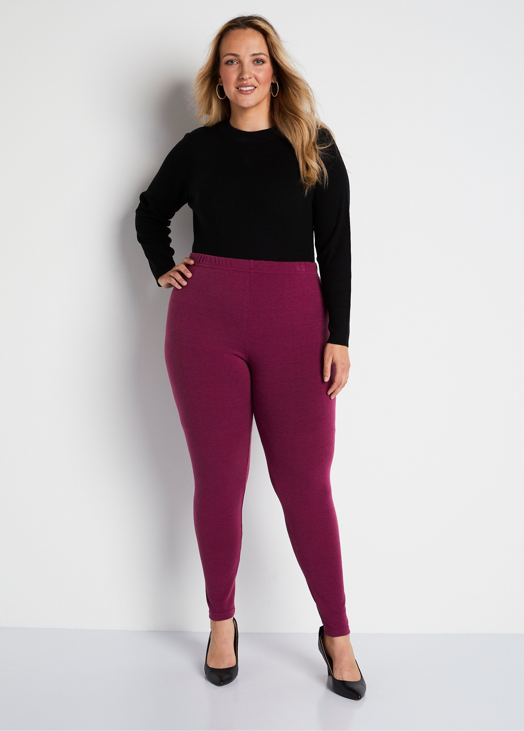 Long_plain_or_printed_leggings_Plain_blackcurrant_SF1_curvy