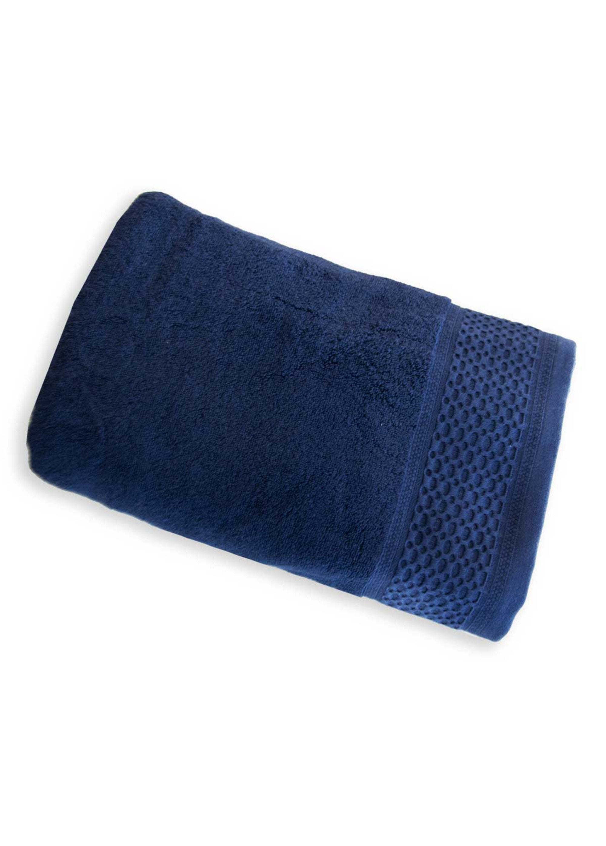Ligne_de_linge_de_bain_pur_coton_épais_Marine_FA1_slim