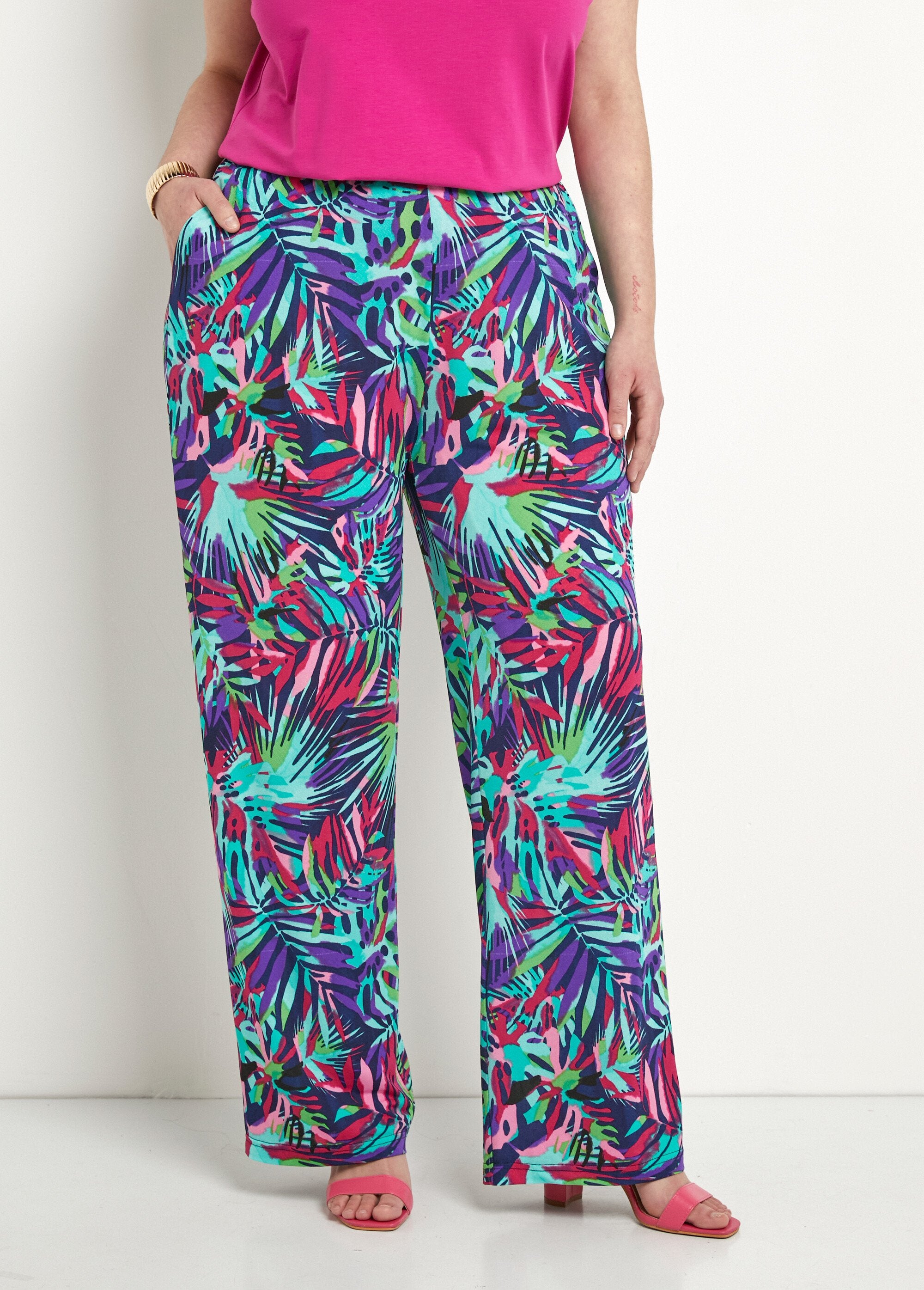 Loose_printed_elasticated_waist_pants_Multicolor_FA1_curvy