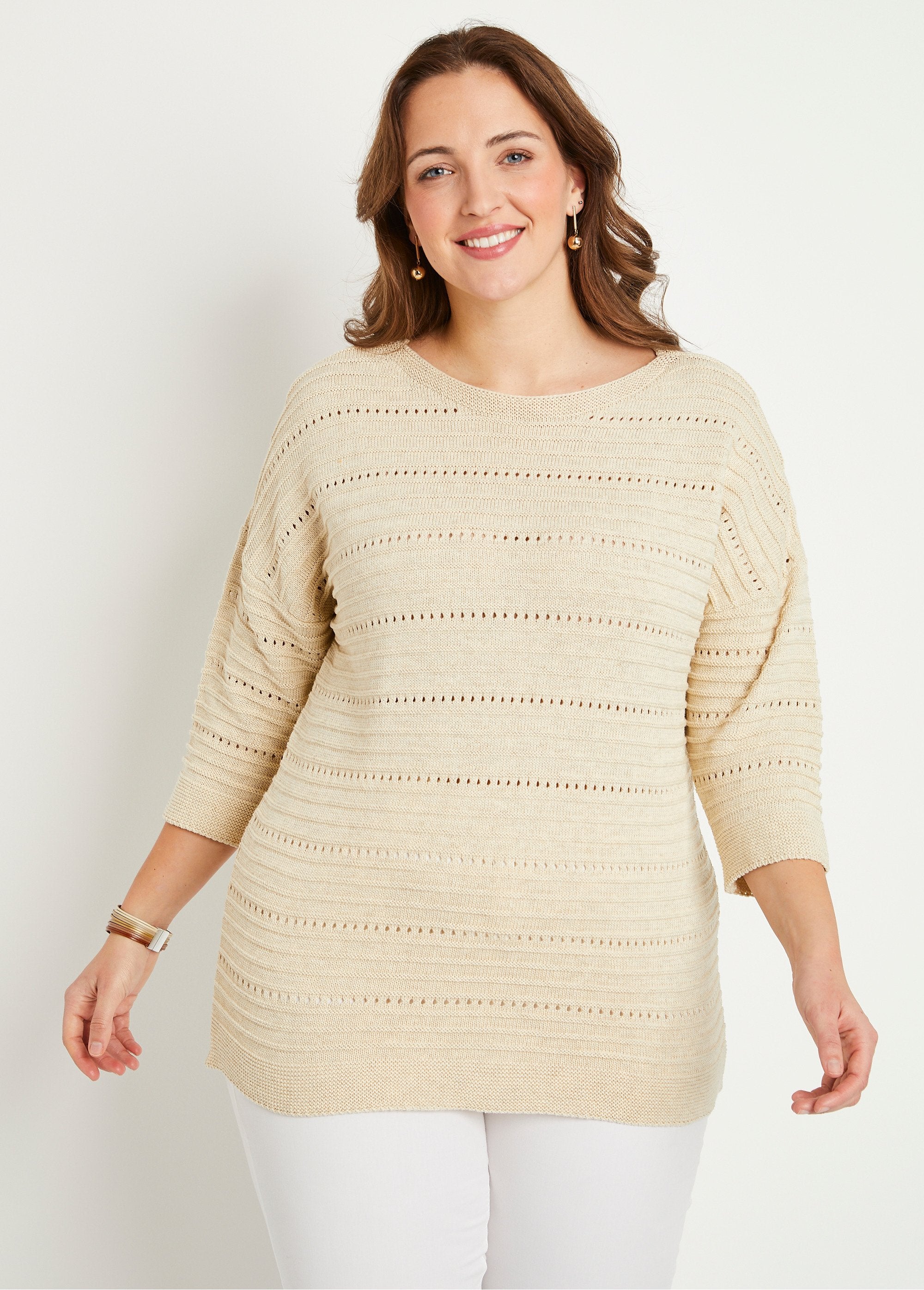 Short_openwork_sweater_with_3/4_sleeves_String_FA1_curvy