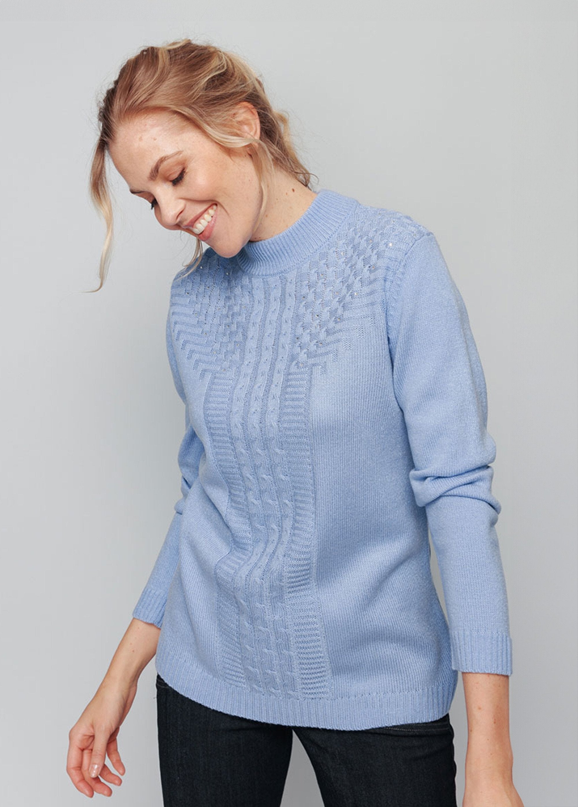 Soft_cable-knit_ribbed_sweater_with_rhinestones_and_high_collar_Blue_FA1_slim