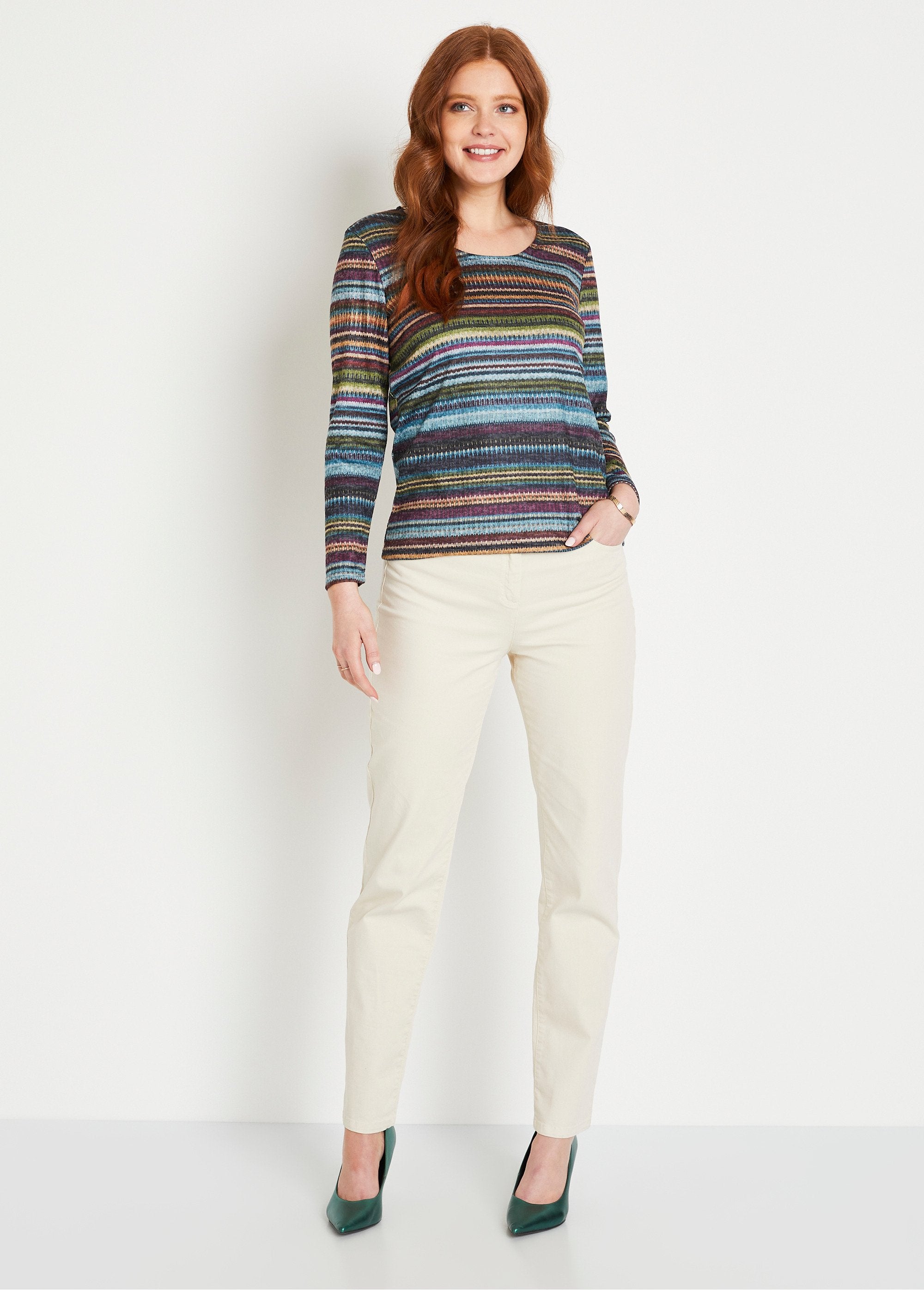 Warm_striped_T-shirt_round_neck_long_sleeves_Blue_and_parma_SF1_slim