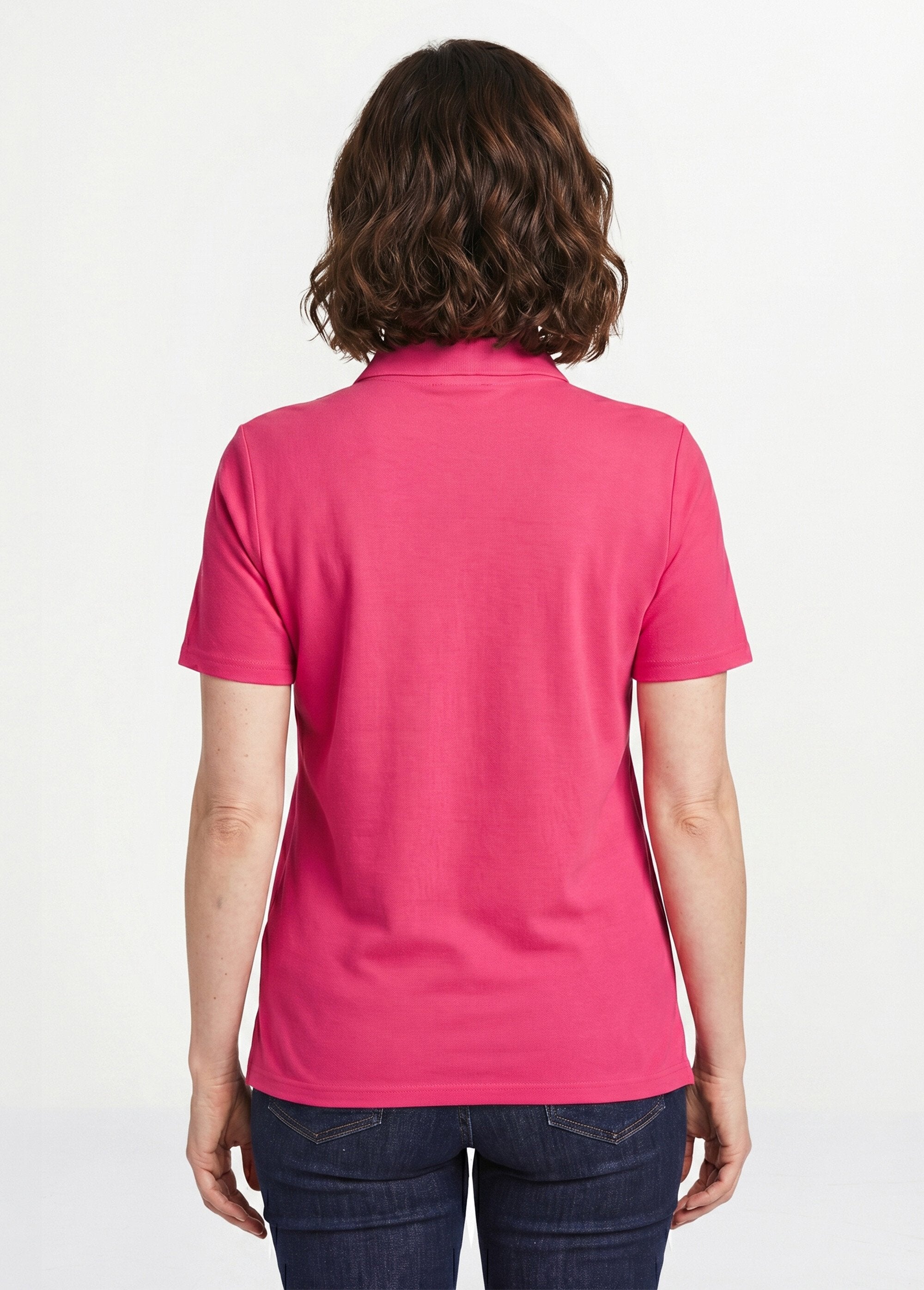 Cotton_piqué_knit_t-shirt_with_polo_collar_Fuchsia_DO1_slim