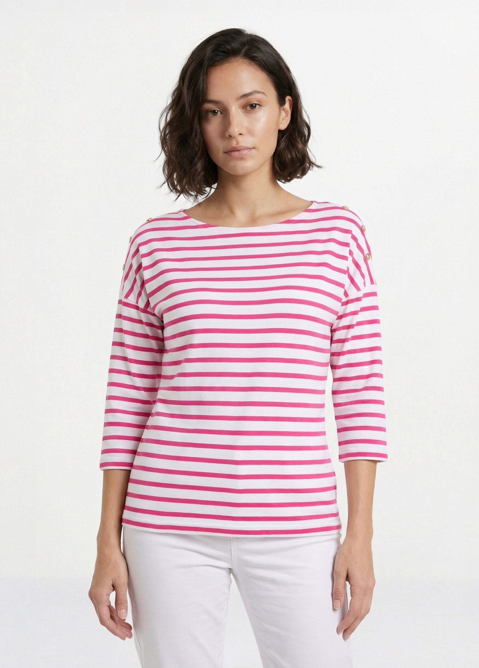 Striped_sailor_t-shirt_with_short_long_sleeves_White_and_fuchsia_FA1_slim