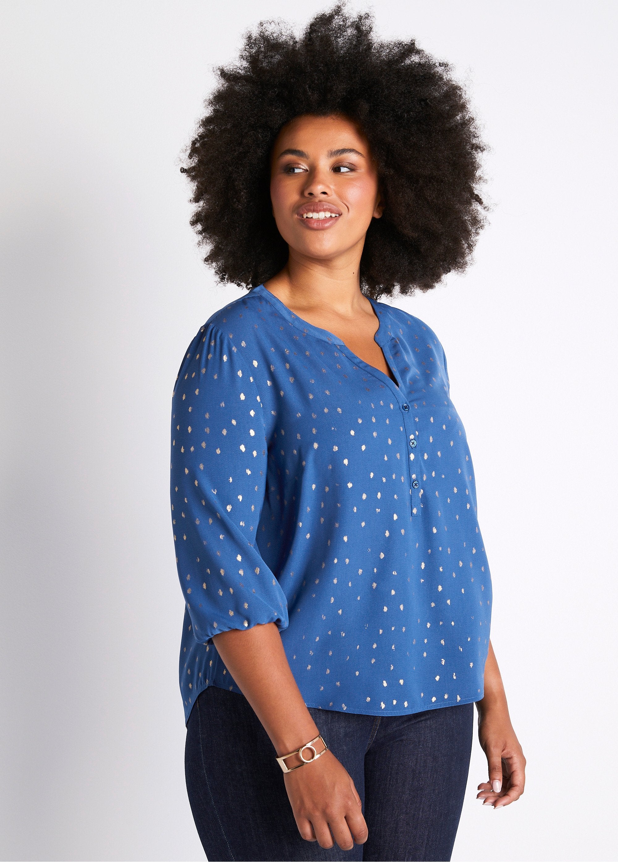 Loose_mid-length_tunic_with_3/4_sleeves_Blue_FA1_curvy